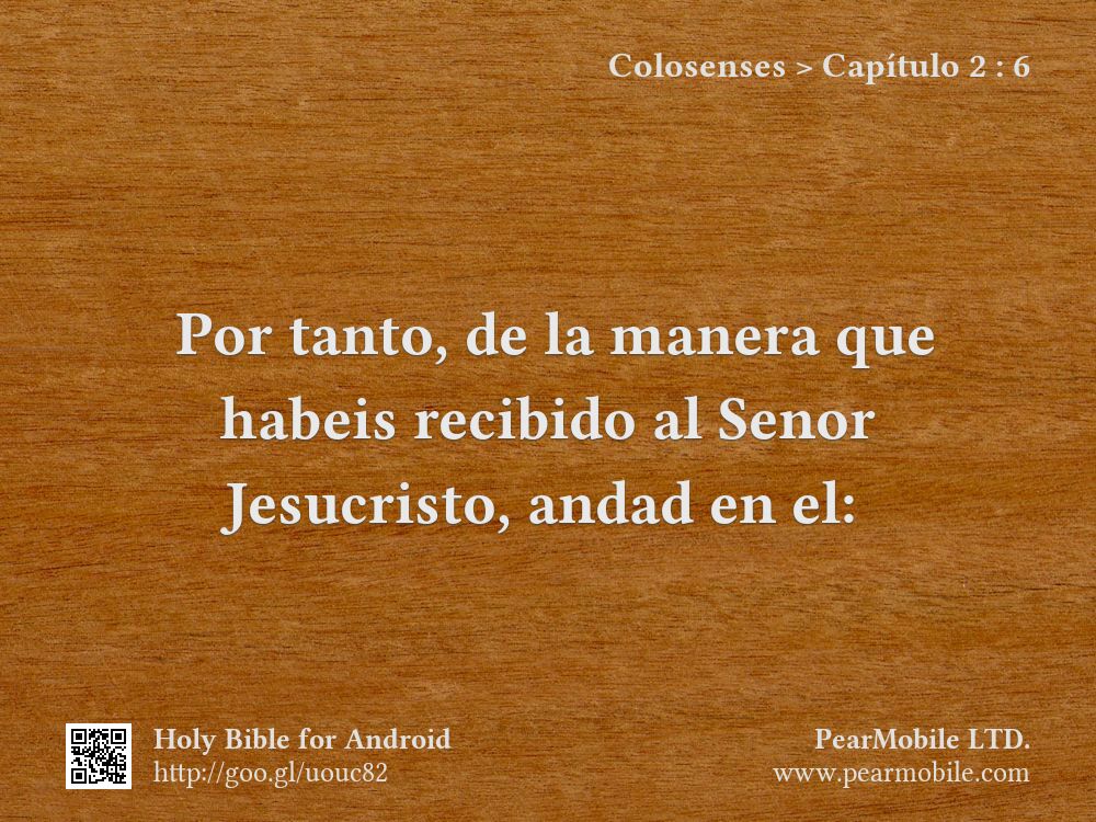 Colosenses, Capítulo 2:6